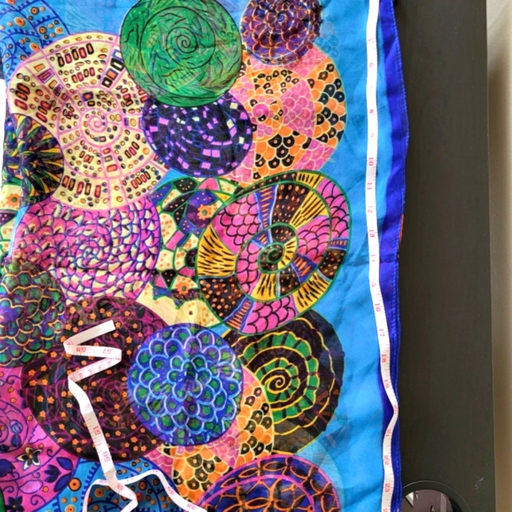 Vibrant Multicolor Scarf/Wrap FINAL PRICE - Picture 9 of 10